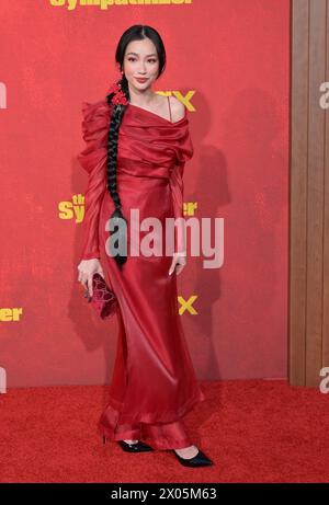 Los Angeles, USA. April 2024. LOS ANGELES, USA. 9. April 2024: Jessica Truong bei der Premiere der HBO-Serie „The Sympathizer“ im Paramount Theatre. Bildnachweis: Paul Smith/Alamy Live News Stockfoto