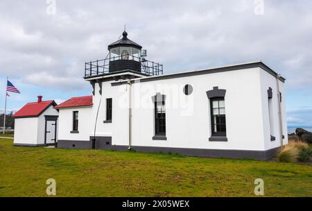 Point No Point Lighthouse, Leuchtturm in Hansville, Washington State, USA Stockfoto