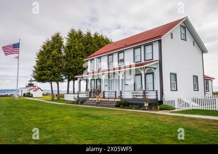 Point No Point Lighthouse, Leuchtturm in Hansville, Washington State, USA Stockfoto