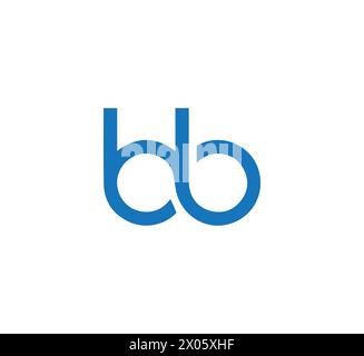 BB Letter Logo Design Vektorvorlage Stock Vektor