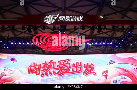 Shanghai, China. April 2024. Der NetEase-Spielstand ist am 30. Juli 2021 auf der Chinajoy in Shanghai, China, zu sehen. (Foto: Costfoto/NurPhoto) Credit: NurPhoto SRL/Alamy Live News Stockfoto