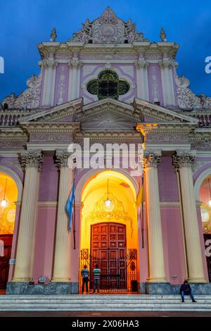 Kathedrale Basilica de Salta, (Kathedrale von Salta) Plaza 9 de Julio, Salta, Provinz Salta, Argentinien. Stockfoto