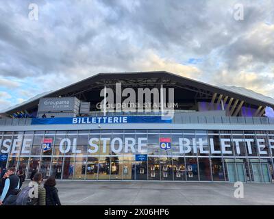 Groupama Stadion vor dem Freundschaftsspiel FRANKREICH - DEUTSCHLAND 0-2 FRANKREICH - DEUTSCHLAND 0-2 in Vorbereitung auf die Europameisterschaft 2024 am 23. März 2024 in Lyon, Frankreich. Stockfoto