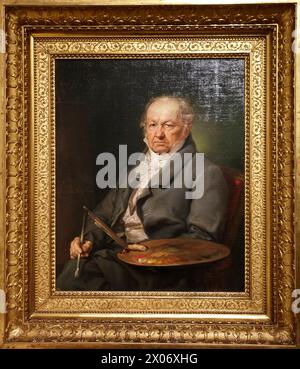 Porträt von Francisco de Goya von Vicente Lopez, Museo del Prado, Madrid, Spanien. Stockfoto