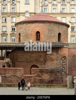 Die Rotunde der St. Georg-Kirche aus dem 3. Jahrhundert ist das älteste Gebäude und Sehenswürdigkeiten in Sofia Bulgarien, Osteuropa, Balkan, EU Stockfoto