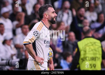 Madrid, Spanien. April 2024. UEFA Champions League Real Madrid gegen Manchester City im Santiago Bernabeu Stadion in Madrid, 09. April 2024 Carvajal 900/Cordon PRESS Credit: CORDON PRESS/Alamy Live News Stockfoto