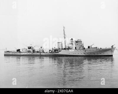Die HMS Meynell ist ein Zerstörer der britischen Jagdklasse, der in der Royal Navy eingesetzt wird. Stockfoto