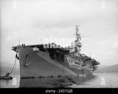 HMS-LAUTSPRECHER, SMITER-KLASSE-ESCORT-TRÄGER. 19. MAI 1944, GREENOCK. - , Stockfoto