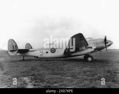 AMERIKANISCHE FLUGZEUGE IM ROYAL AIR FORCE-DIENST 1939-1945: LOCKHEED V-146 VENTURA. - Ventura GR Mark V, FN957, am Boden in der Lockheed-Wiedereinbauanlage am Flughafen Speke, Liverpool. Nach dem Einsatz bei der Telecommunications Flying Unit und der Aeroplane and Armament Experimental Establishment wurde FN957 der South African Air Force Royal Air Force, Telecommunications Flying Unit, Royal Air Force, Aeroplane and Armament Experimental Establishment, South African Air Force zugeordnet Stockfoto