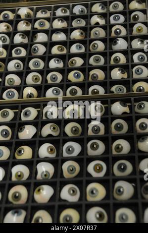 Multiple prothetische Augen, New York Stockfoto