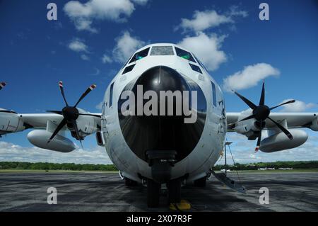 Die US-Küstenwache C130 macht weiter Stockfoto