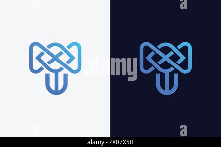 Kreative, farbenfrohe Letter T Infinity-Logo-Vektorvorlage. Modernes, farbenfrohes Logo ohne Grenzen Stock Vektor