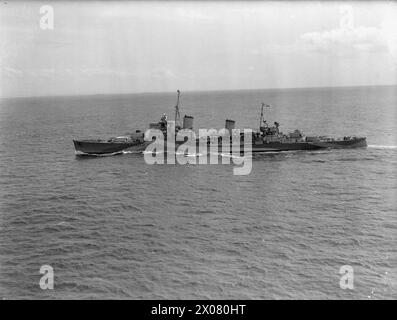 BRITISCHE UND NIEDERLÄNDISCHE KRIEGSSCHIFFE. AUGUST 1942. - HMS BIRMINGHAM Stockfoto