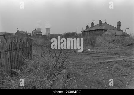Aktuell 14 - 3 - 1973: Die Stadt, die auf Öl wartet die britische Industriestandorte Teesside hofft auf Norwegen. Sie hofft, dass sie siegreich aus dem Tauziehen hervorgehen wird, um zum Landeplatz für Nordseeöl zu werden. Teesside hat eine Menge Industrie von früher - aber es gibt auch hohe Arbeitslosigkeit in diesem Bezirk von England. Manche hoffen, dass Teesside ein Industrieriese wird. Viele andere freuen sich mit großem Entsetzen auf eine solche Entwicklung. Foto: Odd Ween / aktuell / NTB ***FOTO NICHT VERARBEITET*** Stockfoto