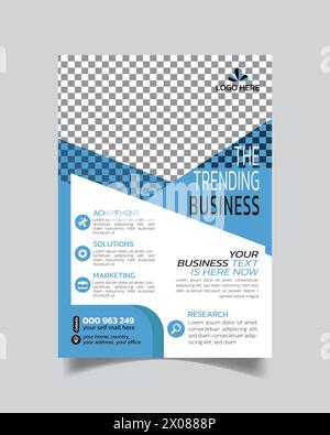 Creative Nifty Business Flyer oder Tidy Business Faltblatt Vorlage Stock Vektor