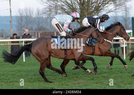 Sechstes Rennen in Wincanton, 26. Januar 2022, Anfängerhürde Stockfoto