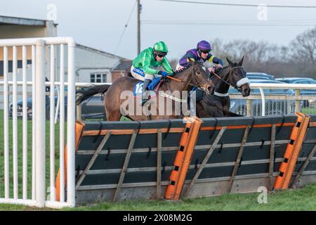 Sechstes Rennen in Wincanton, 26. Januar 2022, Anfängerhürde Stockfoto