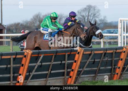 Sechstes Rennen in Wincanton, 26. Januar 2022, Anfängerhürde Stockfoto