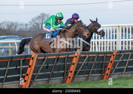 Sechstes Rennen in Wincanton, 26. Januar 2022, Anfängerhürde Stockfoto