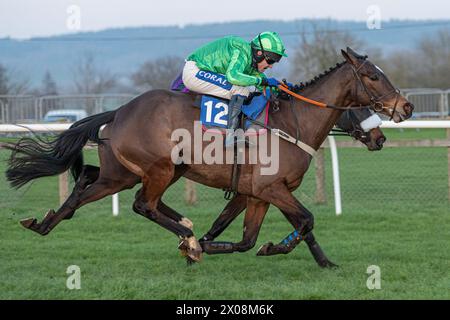 Sechstes Rennen in Wincanton, 26. Januar 2022, Anfängerhürde Stockfoto