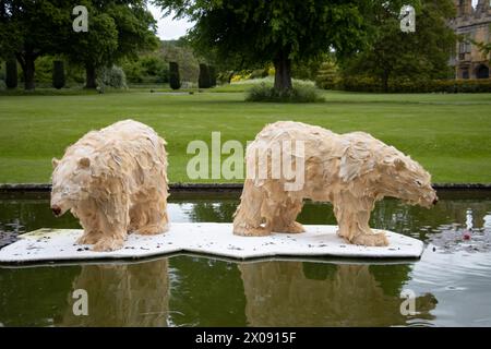 Sudeley Castle Gardens, Kuscheltiere in Gärten, Wichcombe, Gloucestershire, Großbritannien Stockfoto