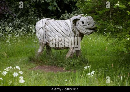 Sudeley Castle Gardens, Kuscheltiere in Gärten, Wichcombe, Gloucestershire, Großbritannien Stockfoto