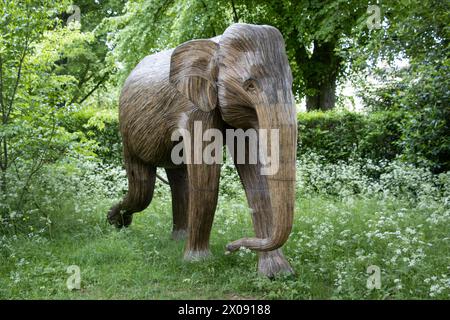 Sudeley Castle Gardens, Kuscheltiere in Gärten, Wichcombe, Gloucestershire, Großbritannien Stockfoto