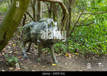 Sudeley Castle Gardens, Kuscheltiere in Gärten, Wichcombe, Gloucestershire, Großbritannien Stockfoto