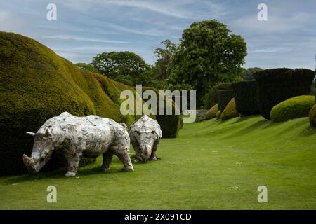 Sudeley Castle Gardens, Kuscheltiere in Gärten, Wichcombe, Gloucestershire, Großbritannien Stockfoto