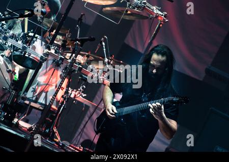 Torino, Italien. 2017 trat die amerikanische Band Dream Theater live auf der Bühne des Auditoriums Lingotto di Torino auf. Anrede: Andrea Pinna Stockfoto