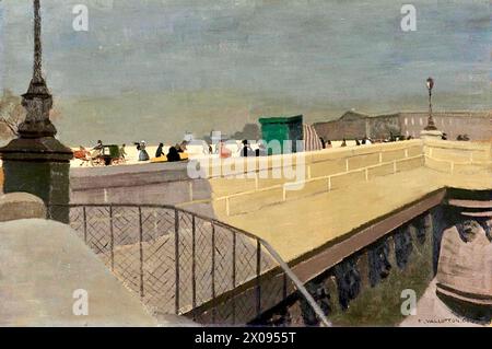 Felix Vallotton - die Pont Neuf - 1901 - die Pont Neuf gilt als die älteste Steinbrücke in Paris. Stockfoto