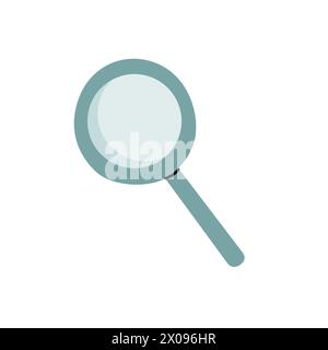 Handgezeichnete blaue Suchleiste oder Lupe. Vektorabbildung des Symbols für die Suchleiste. Stock Vektor