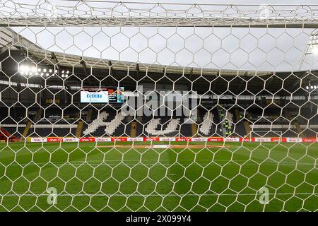 MKM Stadium, Hull, England - 10. April 2024 Allgemeine Ansicht des Bodens - vor dem Spiel Hull City gegen Middlesbrough, Sky Bet Championship, 2023/24, MKM Stadium, Hull, England - 10. April 2024 Credit: Arthur Haigh/WhiteRosePhotos/Alamy Live News Stockfoto