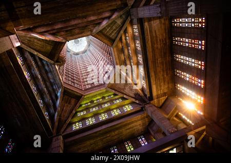 Turm von St. Joseph-Kirche in Le Havre in Frankreich Stockfoto