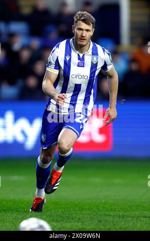 Michael Smith am Mittwoch in Sheffield während des Sky Bet Championship Matches im Hillsborough Stadium, Sheffield. Bilddatum: Dienstag, 9. April 2024. Stockfoto