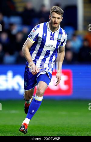 Michael Smith am Mittwoch in Sheffield während des Sky Bet Championship Matches im Hillsborough Stadium, Sheffield. Bilddatum: Dienstag, 9. April 2024. Stockfoto