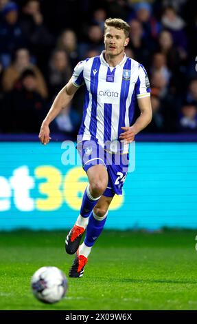 Michael Smith am Mittwoch in Sheffield während des Sky Bet Championship Matches im Hillsborough Stadium, Sheffield. Bilddatum: Dienstag, 9. April 2024. Stockfoto