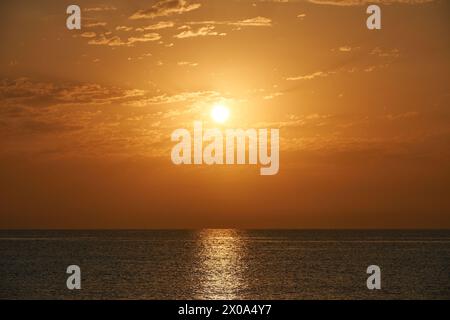 Sonnenaufgang Las Negras Stockfoto