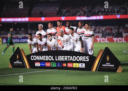 Sao Paulo, Brasilien. April 2024. SP - SAO PAULO - 04/10/2024 - COPA LIBERTADORES 2024, SAO PAULO (Foto: Ettore Chiereguini/AGIF/SIPA USA) Credit: SIPA USA/Alamy Live News Stockfoto