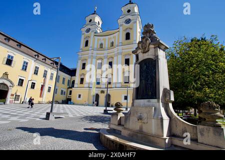 Basilika St. Michael, Mondsee, Österreich. Stockfoto