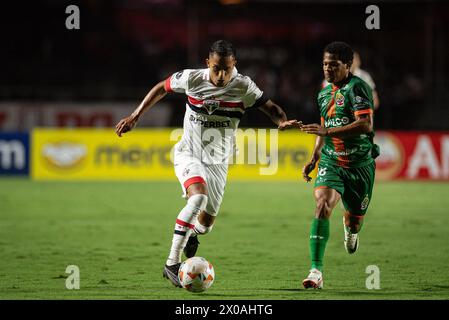 Sao Paulo, Sao Paulo, Brasilien. April 2024. Sao Paulo (SP), 10/2024 - LIBERTADORES/SAO PAULO of Toledo, MorumBIS, am Abend dieses Mittwochs, 10. April 2024. (Kreditbild: © Ronaldo Barreto/TheNEWS2 via ZUMA Press Wire) NUR REDAKTIONELLE VERWENDUNG! Nicht für kommerzielle ZWECKE! Stockfoto