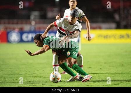 Sao Paulo, Sao Paulo, Brasilien. April 2024. Sao Paulo (SP), 10/2024 - LIBERTADORES/SAO PAULO of Toledo, MorumBIS, am Abend dieses Mittwochs, 10. April 2024. (Kreditbild: © Ronaldo Barreto/TheNEWS2 via ZUMA Press Wire) NUR REDAKTIONELLE VERWENDUNG! Nicht für kommerzielle ZWECKE! Stockfoto