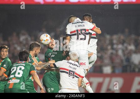 Sao Paulo, Sao Paulo, Brasilien. April 2024. Sao Paulo (SP), 10/2024 - LIBERTADORES/SAO PAULO of Toledo, MorumBIS, am Abend dieses Mittwochs, 10. April 2024. (Kreditbild: © Ronaldo Barreto/TheNEWS2 via ZUMA Press Wire) NUR REDAKTIONELLE VERWENDUNG! Nicht für kommerzielle ZWECKE! Stockfoto