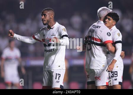 Sao Paulo, Brasilien. April 2024. SP - SAO PAULO - 04/10/2024 - COPA LIBERTADORES 2024, SAO PAULO (Foto: Ettore Chiereguini/AGIF/SIPA USA) Credit: SIPA USA/Alamy Live News Stockfoto