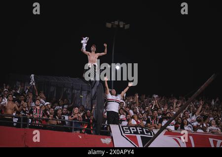 Sao Paulo, Brasilien. April 2024. SP - SAO PAULO - 04/10/2024 - COPA LIBERTADORES 2024, SAO PAULO (Foto: Ettore Chiereguini/AGIF/SIPA USA) Credit: SIPA USA/Alamy Live News Stockfoto