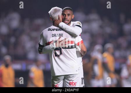 Sao Paulo, Brasilien. April 2024. SP - SAO PAULO - 04/10/2024 - COPA LIBERTADORES 2024, SAO PAULO (Foto: Ettore Chiereguini/AGIF/SIPA USA) Credit: SIPA USA/Alamy Live News Stockfoto