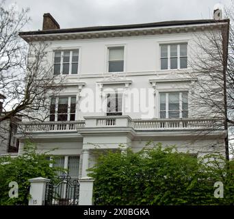 Wunderschönes Haus und Garten, The Boltons, Chelsea, Royal Borough of Kensington und Chelsea, London, UK - eine der teuersten Straßen in London Stockfoto