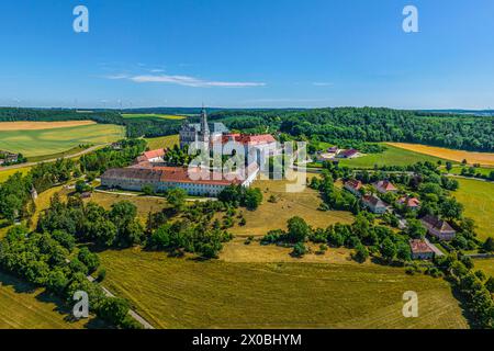 Blick auf das Härtsfeld bei Neresheim auf der Schwäbischen Alb in Baden-Württemberg Stockfoto