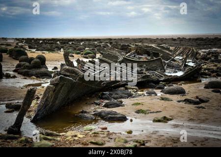 Hunstanton Schiffswrack Stockfoto