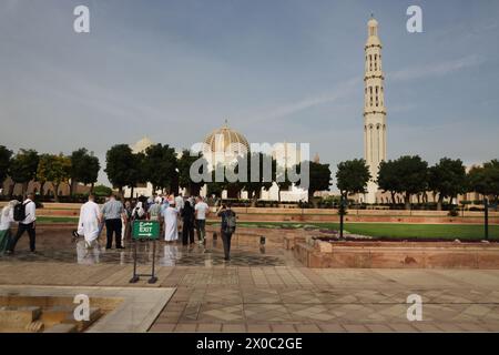 Sultan Qaboos große Moschee und Gärten Muscat Oman Stockfoto